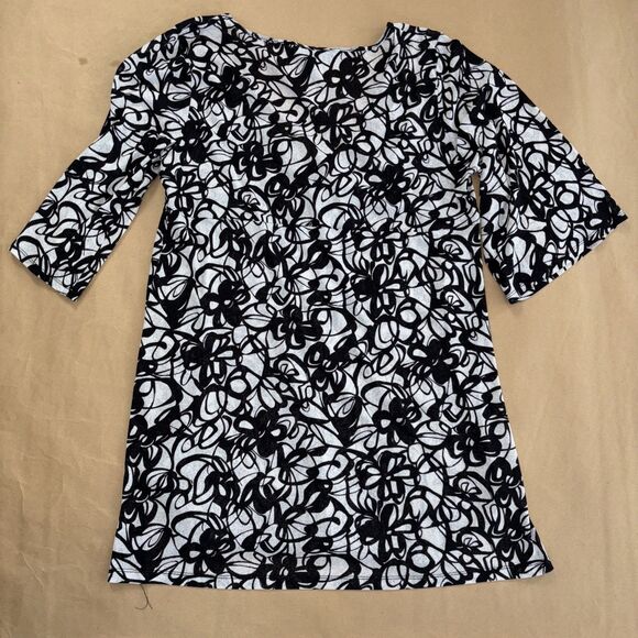 INC International Concepts Black And White Tunic Top Size XL - Picture 8 of 8